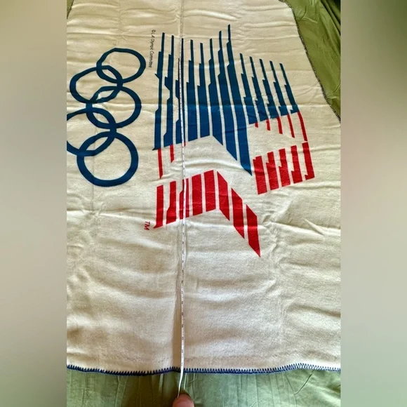 Olympic Blanket L.A. Olympic Committee New never used/washed Vintage 1980